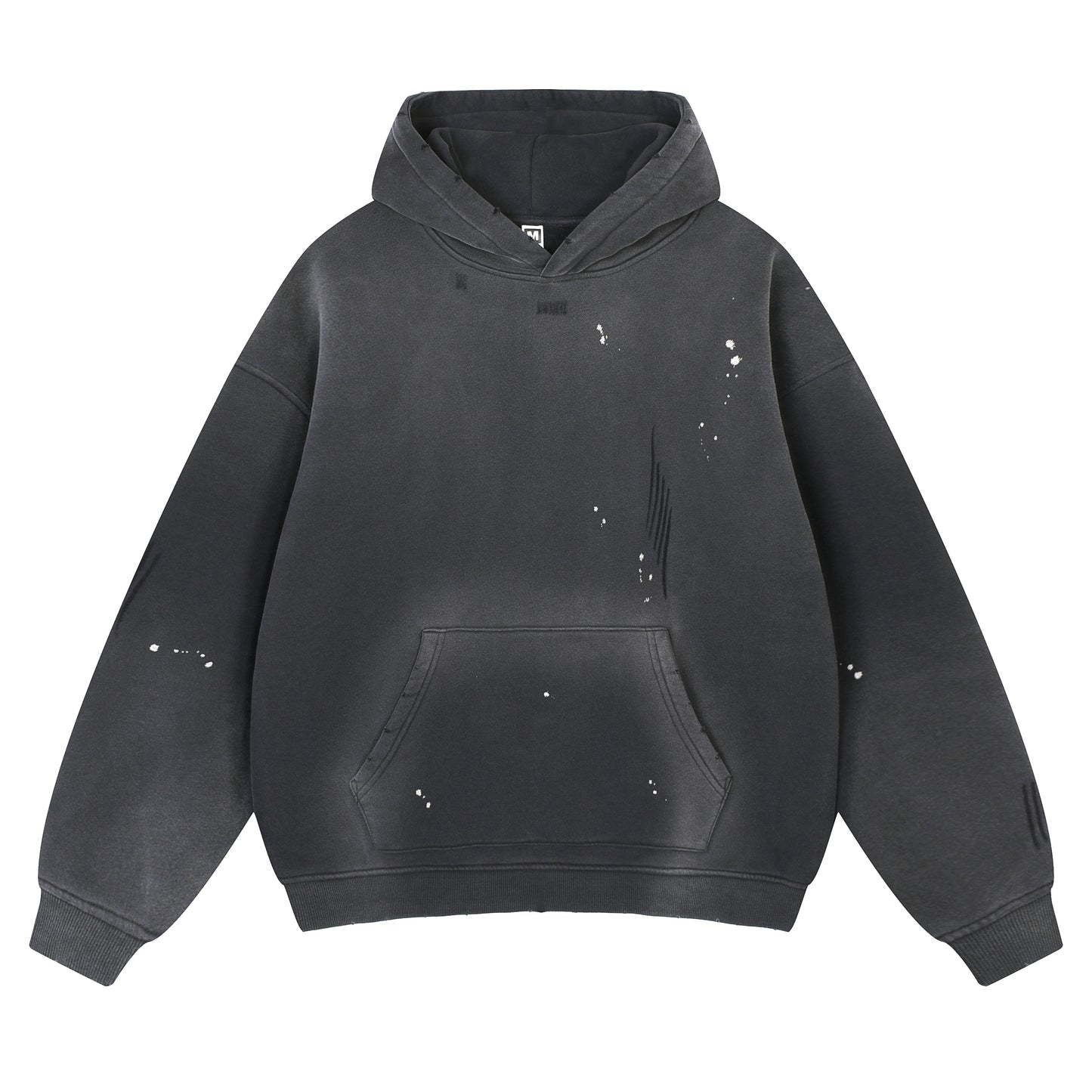 #101 HOODIE 320 GSM DESTRESSED UND SONNENVERBLASSEN