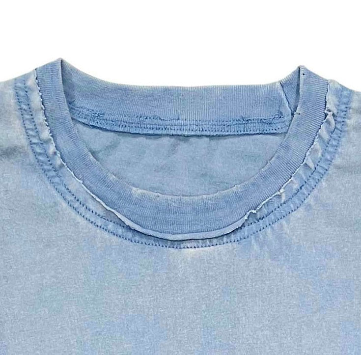 #201 Tee 250GSM "VINTAGE GREY" garment dyed / double distressed collar