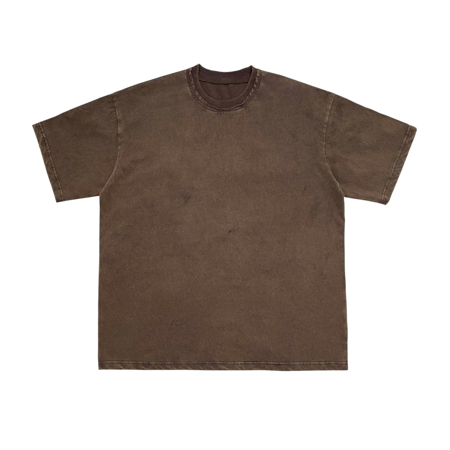 #201 Tee 250GSM "VINTAGE GREY" garment dyed / double distressed collar