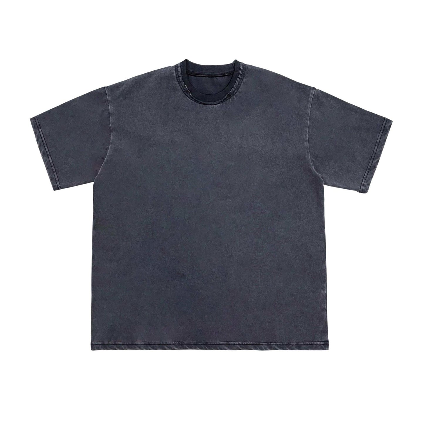 #201 Tee 250GSM "VINTAGE GREY" garment dyed / double distressed collar