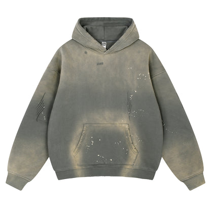 HOODIE 360 GSM DESTRESSED AND SUN FADED 101# [DROP#2 SAMPLE]