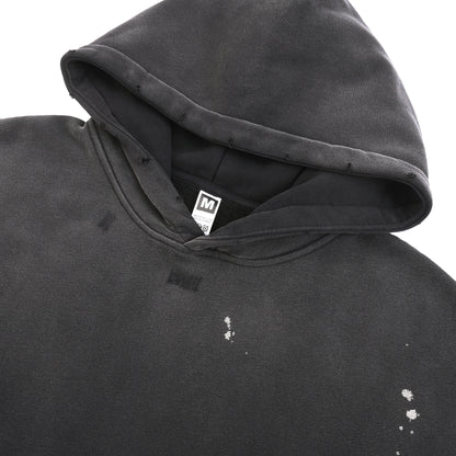 HOODIE 360 GSM DESTRESSED AND SUN FADED 101# [DROP#2 SAMPLE]