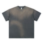 WGS202# T-SHIRT 250GSM DESTRESSED AND SUN FADED INK GREY [PRE-ORDER]