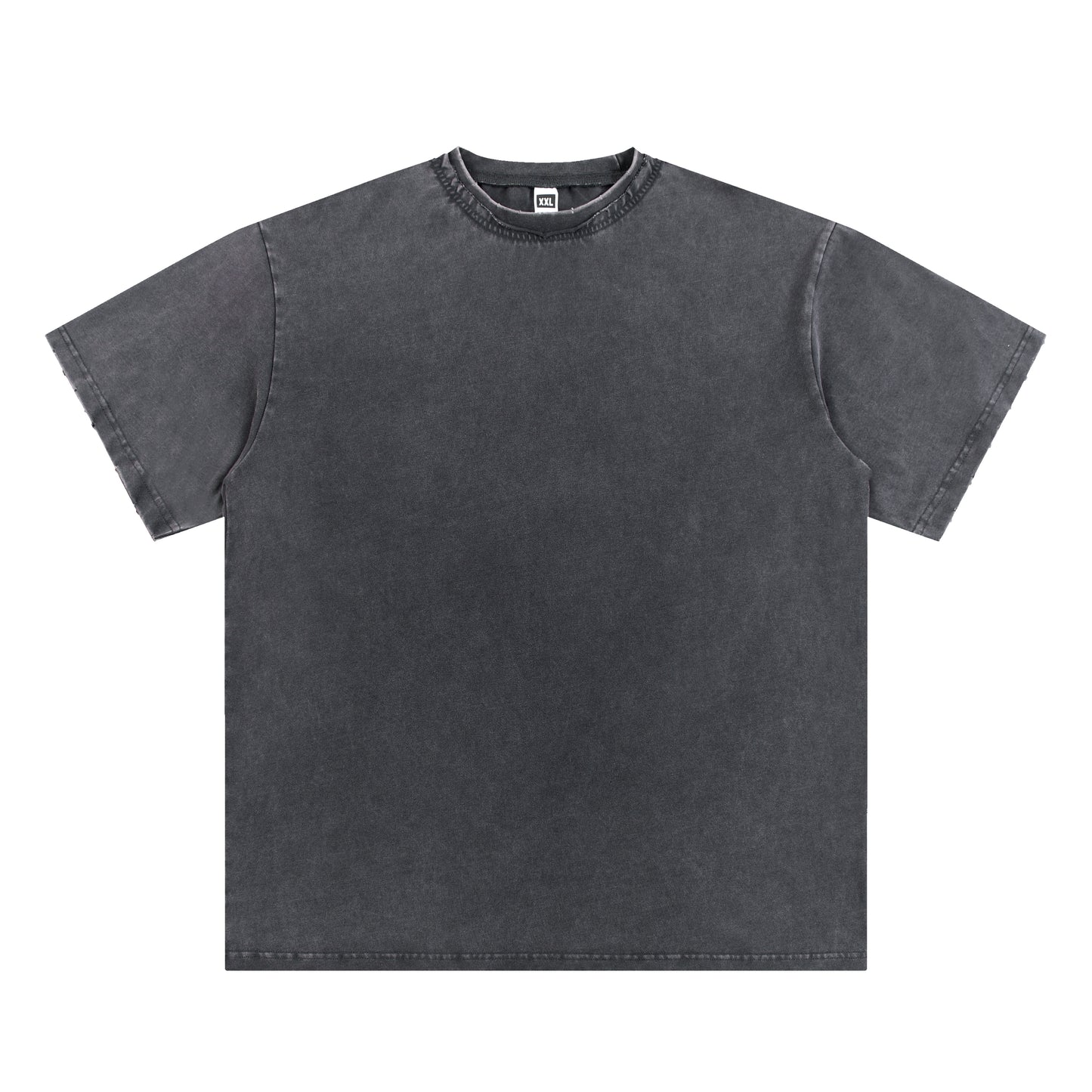 T-SHIRT 250GSM GARMENT DYED / DOUBLE DISTRESSED COLLAR 201# [DROP#2 SAMPLE]