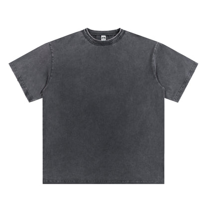 T-SHIRT 250GSM GARMENT DYED / DOUBLE DISTRESSED COLLAR 201# [DROP#2 SAMPLE]