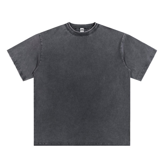T-SHIRT 250GSM GARMENT DYED / DOUBLE DISTRESSED COLLAR 201# [DROP#2 SAMPLE]