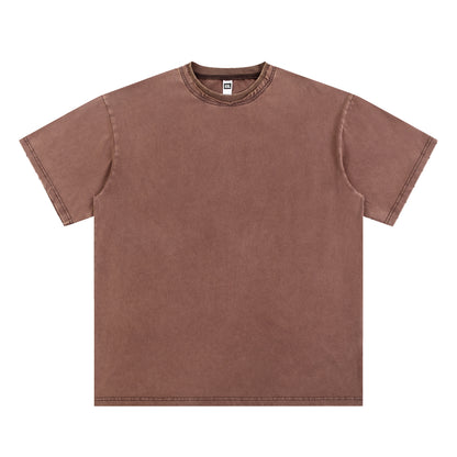 T-SHIRT 250GSM GARMENT DYED / DOUBLE DISTRESSED COLLAR 201# [DROP#2 SAMPLE]