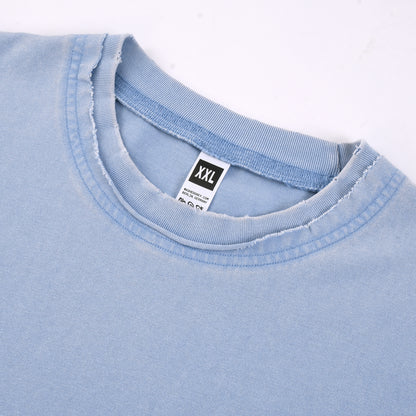 T-SHIRT 250GSM GARMENT DYED / DOUBLE DISTRESSED COLLAR 201# [DROP#2 SAMPLE]