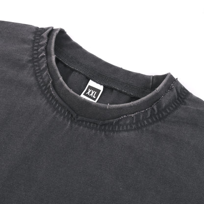 T-SHIRT 250GSM GARMENT DYED / DOUBLE DISTRESSED COLLAR 201# [DROP#2 SAMPLE]