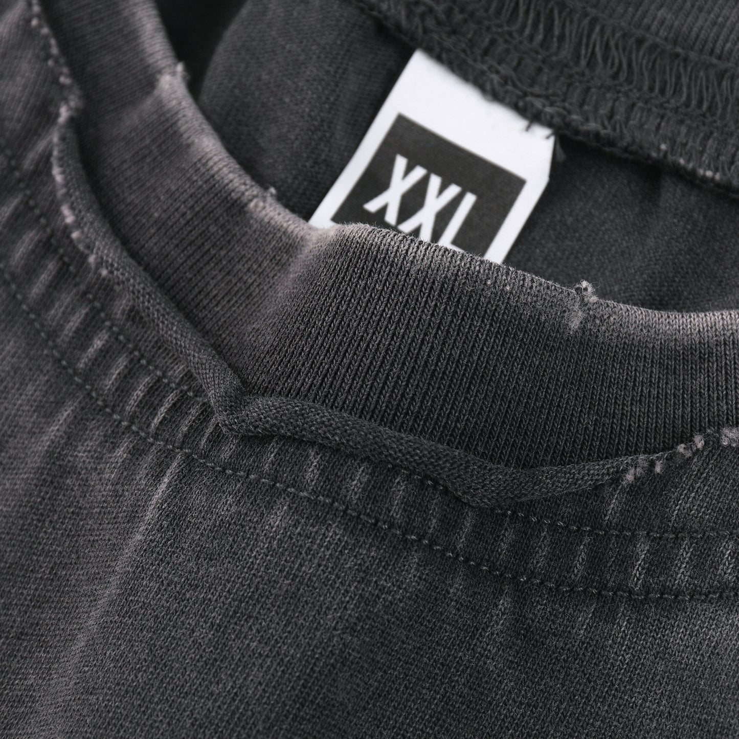 T-SHIRT 250GSM GARMENT DYED / DOUBLE DISTRESSED COLLAR 201# [DROP#2 SAMPLE]