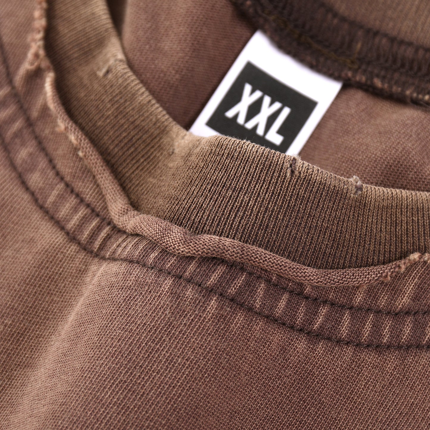 T-SHIRT 250GSM GARMENT DYED / DOUBLE DISTRESSED COLLAR 201# [DROP#2 SAMPLE]