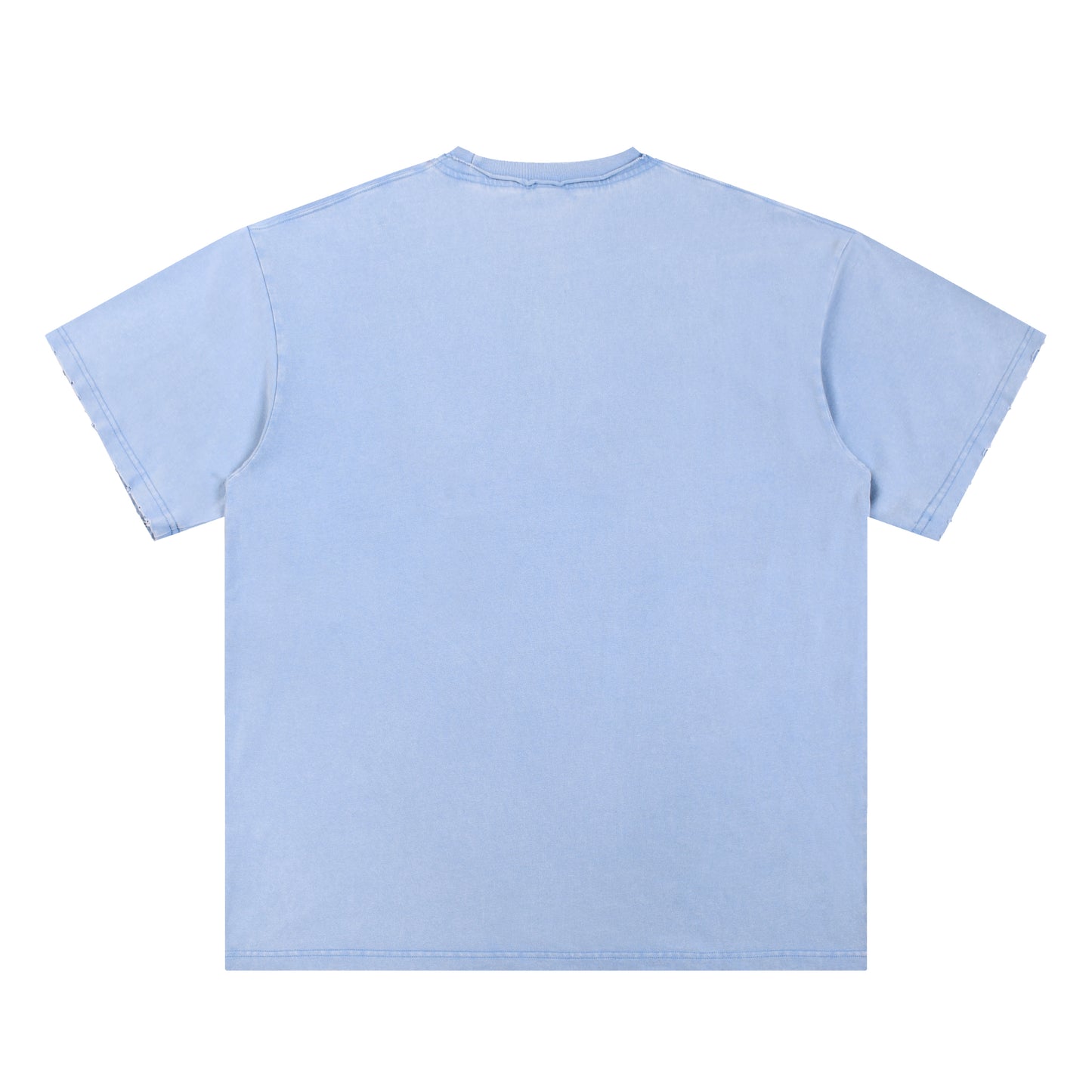 T-SHIRT 250GSM GARMENT DYED / DOUBLE DISTRESSED COLLAR 201# [DROP#2 SAMPLE]
