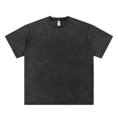 T-SHIRT 250GSM GARMENT DYED / DOUBLE DISTRESSED COLLAR 201# [DROP#2 SAMPLE]