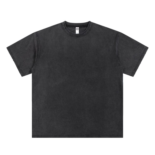 T-SHIRT 250GSM GARMENT DYED / DOUBLE DISTRESSED COLLAR 201# [DROP#2 SAMPLE]