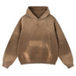 WGS101# HOODIE 360 GSM DESTRESSED AND SUN FADED VINTAGE BROWN [PRE-ORDER]