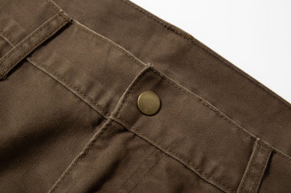 Stone Washed Double Knee Pants 801#